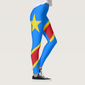 Congo Kinshasa Vlag Leggings (Rechts)