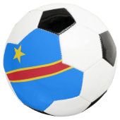Congo Kinshasa Vlag Voetbal (Drie kwart)