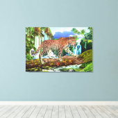 CONGO LUIPAARD CANVAS AFDRUK (Insitu (Houten vloer))