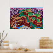 Congo Maze Poster (Keuken)