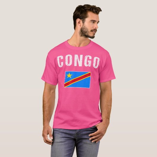 Congo Tshirt Cadeau République Démocratique Du Con (Devant entier)