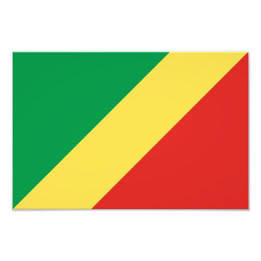 Congo-vlag Foto Afdruk (Voorkant)