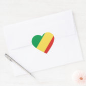 Congo-vlag Hart Sticker (Envelop)