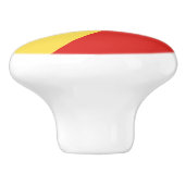 Congo-vlag Keramische Knop (Zijkant)