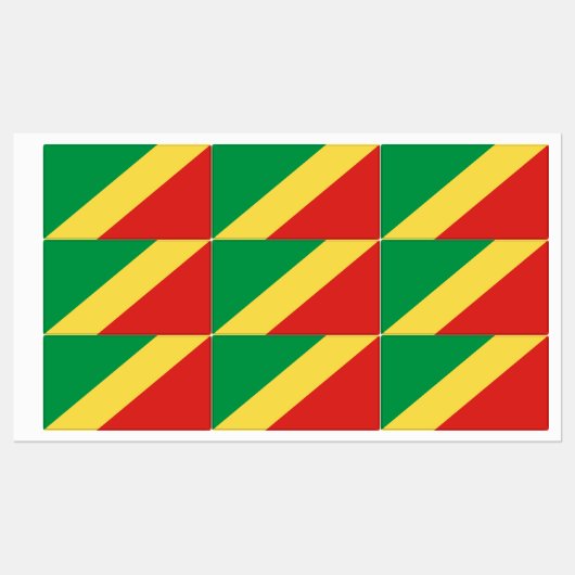 Congo-vlag Labels (Vel)