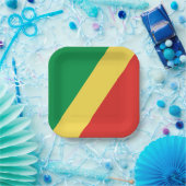 Congo-vlag Papieren Bordje (Feest)