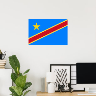Congo vlag poster