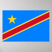 Congo vlag poster (Voorkant)