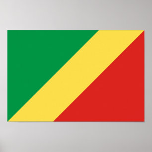 Congo-vlag Poster