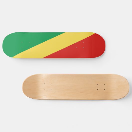 Congo-vlag Skateboard (Horizontaal)