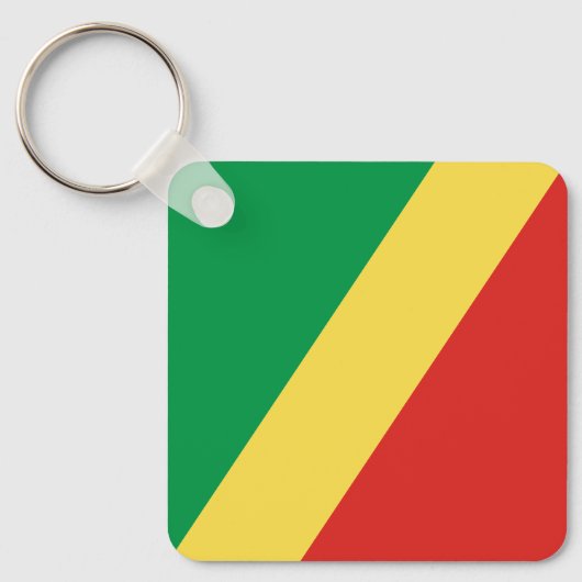 Congo-vlag Sleutelhanger (Voorkant)