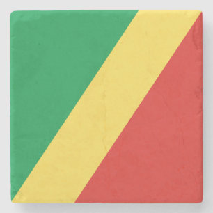 Congo-vlag Stenen Onderzetter