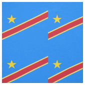 Congo vlag stof (Swatch)