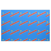 Congo vlag stof (Fat Quarter)