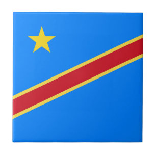 Congo vlag tegeltje