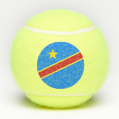 Congo vlag tennisballen (Achterkant)