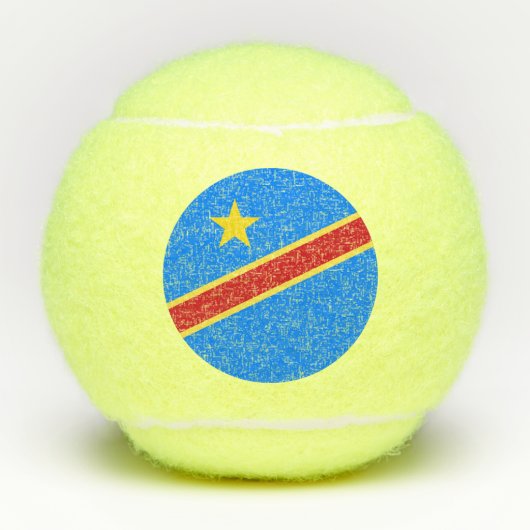 Congo vlag tennisballen (Voorkant)
