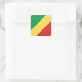 Congo-vlag Vierkante Sticker (Tas)