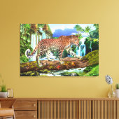 CONGOLEOPARD CANVAS AFDRUK (Insitu (Woonkamer))