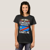 Congolese DR Congo Congolese Flag Congolese Wife T-shirt (Voorkant volledig)