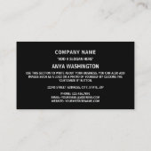 Congolese Vlag, Vlag van de Republiek Congo Visitekaartje (Achterkant)