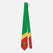 Congolese Vlag & Wapenschild, Congo-Kinshasa Stropdas (Voorkant)