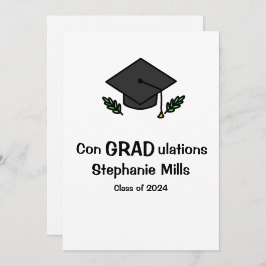 ConGRADulations Carte d'étudiant (Devant / Derrière)