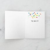 CONGRATEN CONFETTI KAART (Binnen)