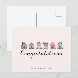 Congrates Real Estate New Homeowner Briefkaart