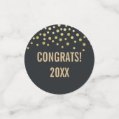 Congrats Afstuderen Adventure Mountain met zonnest Confetti (Kleine voorkant)