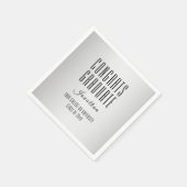 "Congrats Afstuderen" Modern Typografie Papier Servet (Hoek)