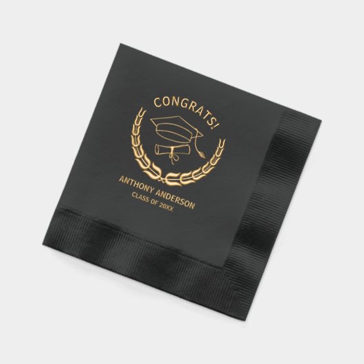 Congrats de graduation en typographie moderne (Gauche)