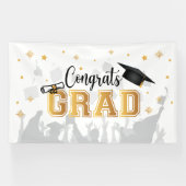 Congrats GRAD banner backdrop graduation (Horizontaal)
