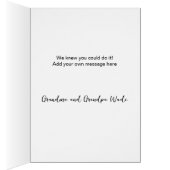 Congrats Grad Watercolor Hat and Cake (Intérieur (Droit))