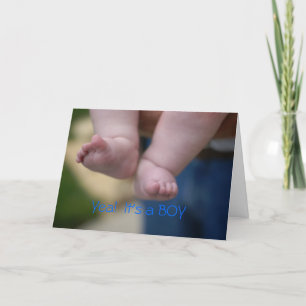 Congrats, het is een JONGEN Kaart