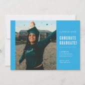 CONGRATS MINIMALISTES MODERNES INVITATION DIPLÔMÉE (Devant)