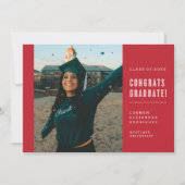 CONGRATS MINIMALISTES MODERNES INVITATION DIPLÔMÉE (Devant)