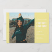 CONGRATS MINIMALISTES MODERNES INVITATION DIPLÔMÉE (Devant)