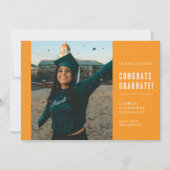 CONGRATS MINIMALISTES MODERNES INVITATION DIPLÔMÉE (Devant)