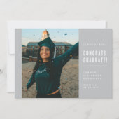 CONGRATS MINIMALISTES MODERNES INVITATION DIPLÔMÉE (Devant)