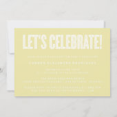 CONGRATS MINIMALISTES MODERNES INVITATION DIPLÔMÉE (Dos)