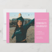 CONGRATS MINIMALISTES MODERNES INVITATION DIPLÔMÉE (Devant)