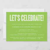 CONGRATS MINIMALISTES MODERNES INVITATION DIPLÔMÉE (Dos)