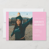 CONGRATS MINIMALISTES MODERNES INVITATION DIPLÔMÉE (Devant)