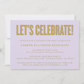 CONGRATS MINIMALISTES MODERNES INVITATION DIPLÔMÉE (Dos)