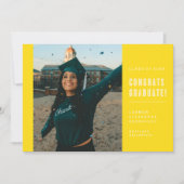 CONGRATS MINIMALISTES MODERNES INVITATION DIPLÔMÉE (Devant)