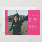 CONGRATS MINIMALISTES MODERNES INVITATION DIPLÔMÉE (Devant)