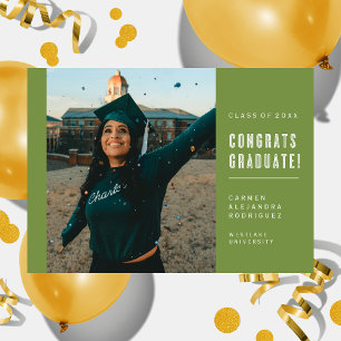 CONGRATS MINIMALISTES MODERNES INVITATION DIPLÔMÉE