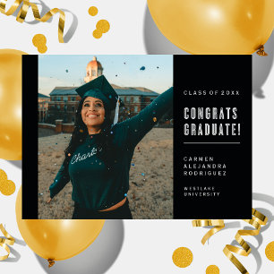 CONGRATS MINIMALISTES MODERNES INVITATION DIPLÔMÉE
