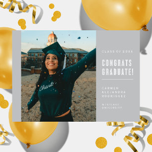 CONGRATS MINIMALISTES MODERNES INVITATION DIPLÔMÉE